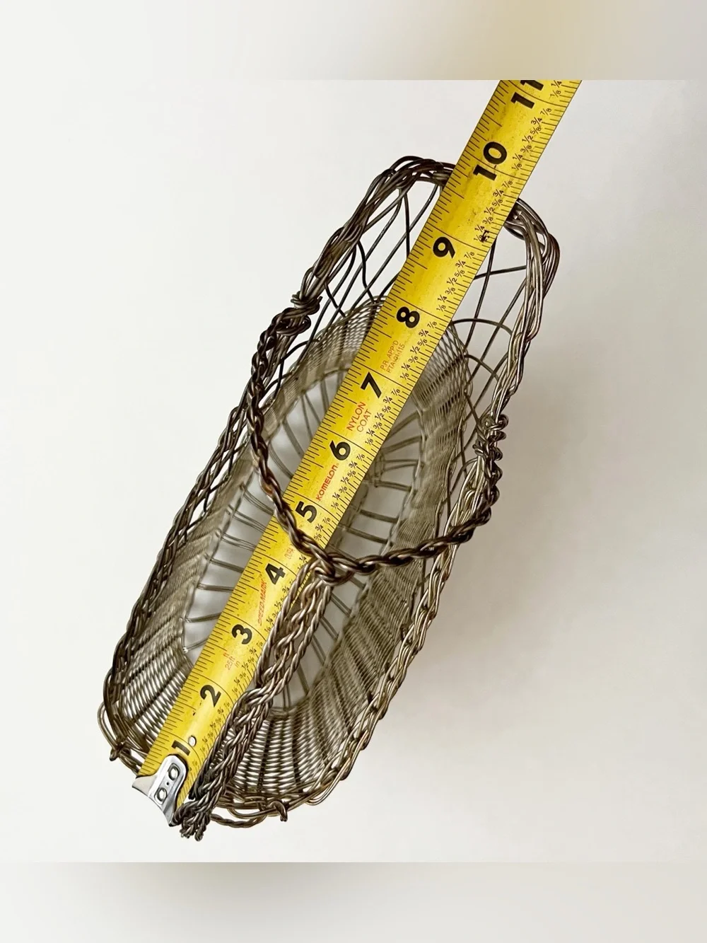 William Adams France Silver-Plated Wire Wine Basket Caddy Bottle Holder